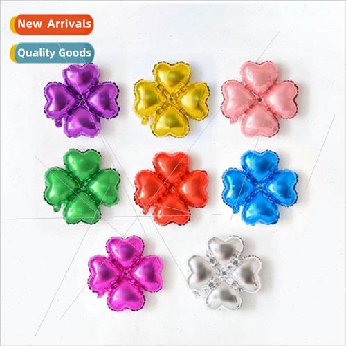 Celebration opening decoration four petal flower aluminum fo