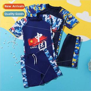 Childrens swimsus boys spl swim trunks middle and big boys t