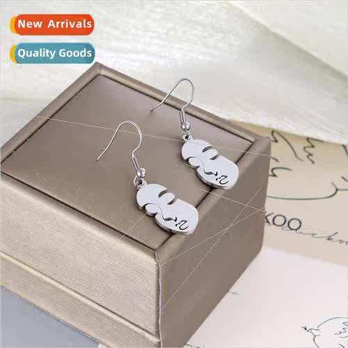 2022 Europe new metal wind stainless steel ear hooks tree li