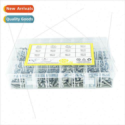 600pcs flat round head hexagon socket head machine screws wh