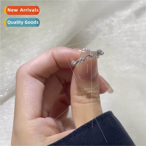 Full star star ring female Korea gift glter diamond wave ope