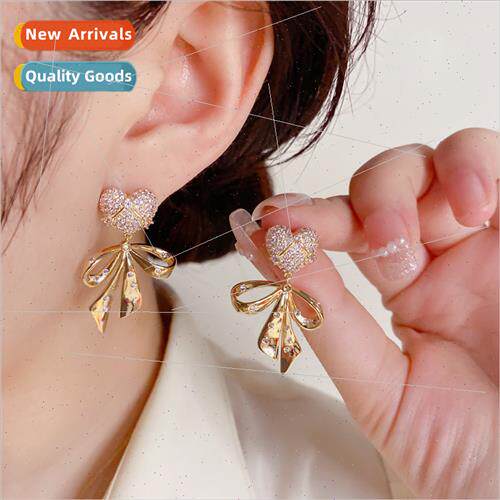 s925 silver needle delicate fashion micro-setting full zirco
