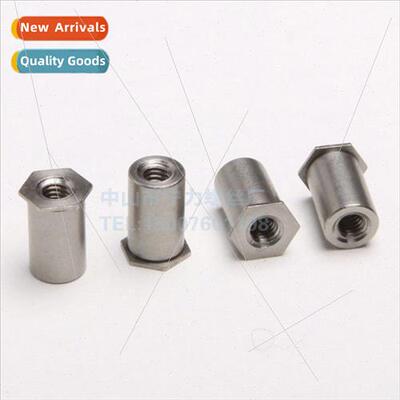 Stainless steel through-hole riveting nut post Pressure plat