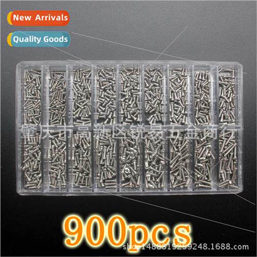 900pcs Eyeglasses Screws Clock Screws Set 18 Specification E