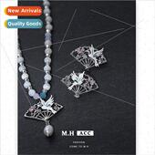 female diamond fashion crane silver earrings ins925 need fan