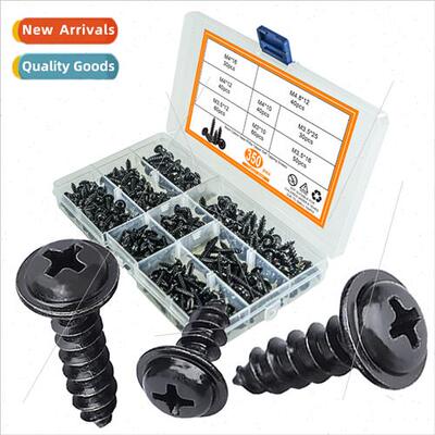 350pcs cross recessed self-tapping screws wh washers set M3M