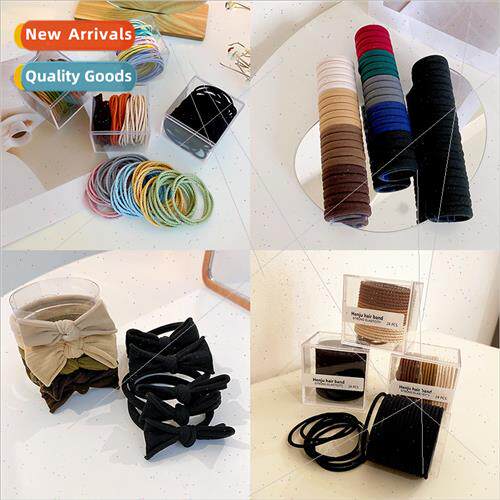 Koreamacaron color leather bhair circle sweet lovely Morandi