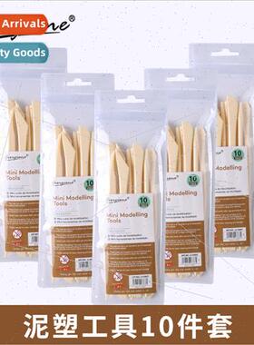 Plastic Soft Ceramic Clay Tools 10 Pcs Set Children DIY Scul