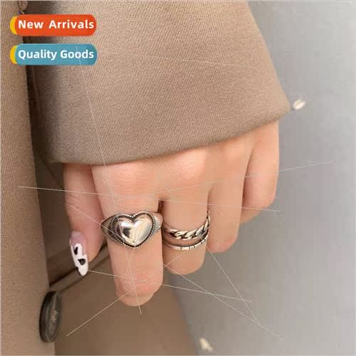Chain ring female ins tide cool retro opening adjustable lov