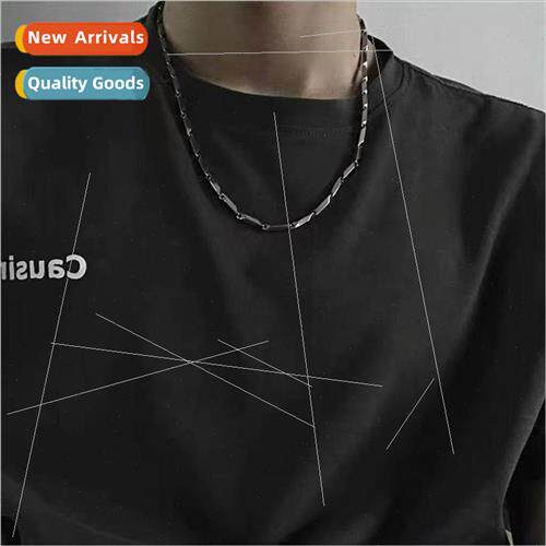 Tanium steel collarbone necklace simple versatile not lose c