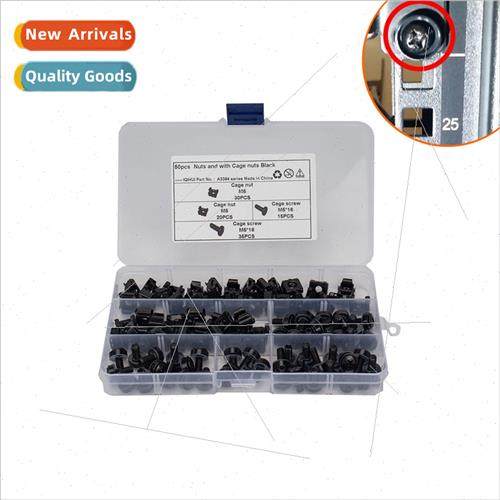 Square Floating Cage Snap Cabinet Nuts Black Zinc Cage Nuts