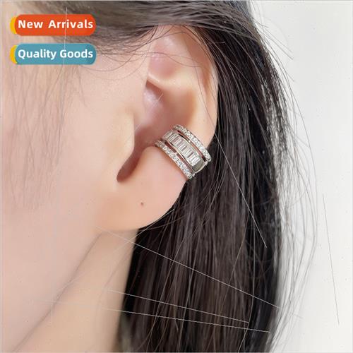Glter diamond triple ear clips whout ear holes niche hot gir