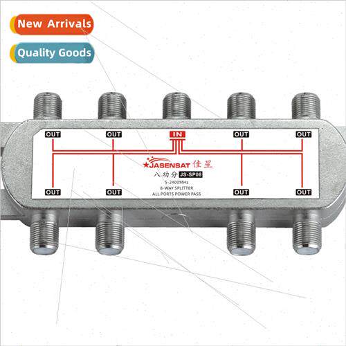 Satellie Splte 8 Distribution 8-way splter TV gnal 8 Power S