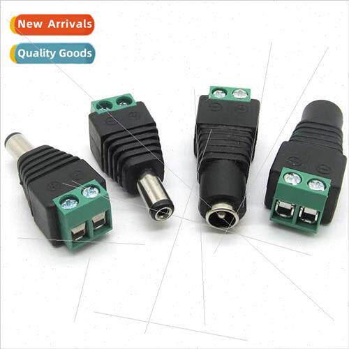 Solderless DC plug 5.5*2.1MM to terminal male female convert