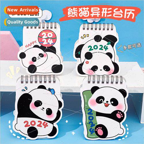 Cartoon Panda Desk Calendar 2024 Creative Cute Ornament Desk