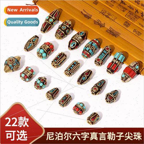 Nepal six words truth lezi pointed beads handmade diy access