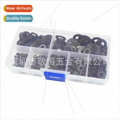 350pcs Black Whe M3 Plastic Nylon Flat Washers Assorted Scre
