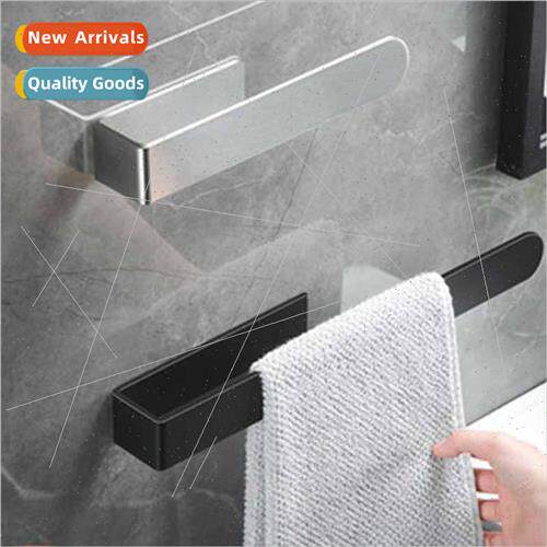Stainless Steel Bathroom No-Punch Towel Ring Round Towel Rac