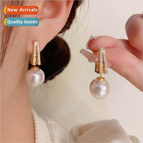 delicate simple zirconia imation pearl earrings multi-wear e