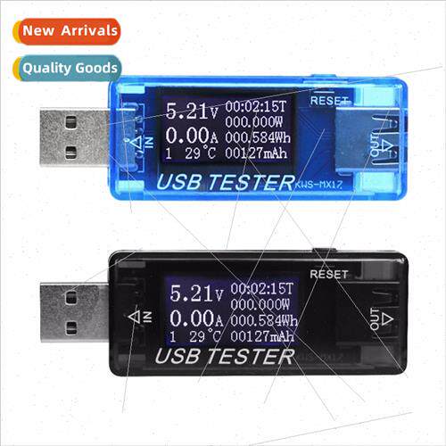 OLED USB Tester 4-dig Voltage Current Meter Power Capacy Mob