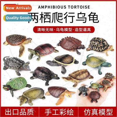 Amphibian reptile ornaments Brazilian turtle real snapping t
