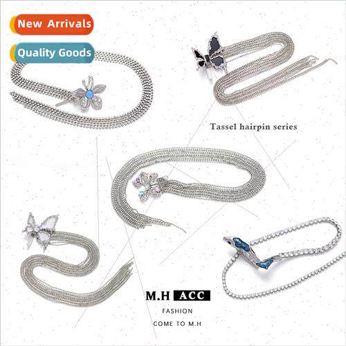 Spir snake tassel clip female niche hair clips ins versatile