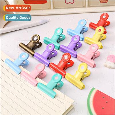 Pink girl heart dovetail clip ticket clip vintage metal clip