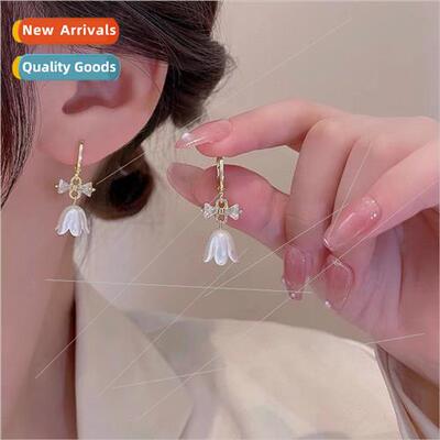 che Premium Wind Chime Orchid Earrings Female Delicate Hundr