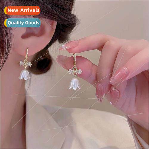 che Premium Wind Chime Orchid Earrings Female Delicate Hundr