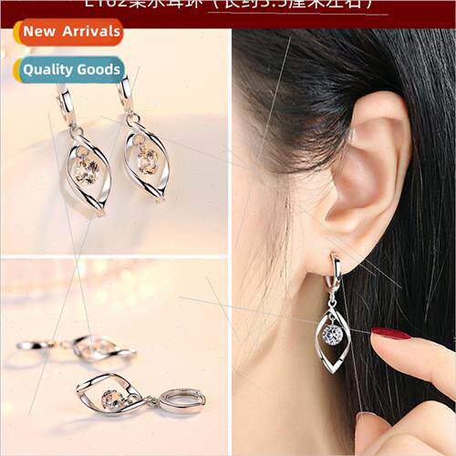 Short girls earrings zircon earrings ear buckle Korea earrin