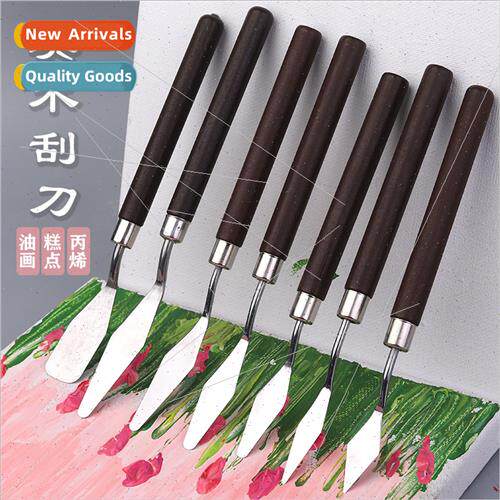 Art Scraper Paint Scraper Oil Scraper Wooden Handle Color Mi