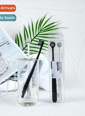 Thai Spiral Hair 2pcs Couple Toothbrush Black Whe Matching S
