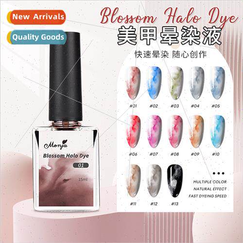 Color Nail Art Morandi Halo quid Watercolor Pop Color Halo q