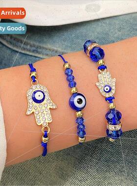 Vintage Eyes Devil Eye Butterfly wh Diamonds HKn Adjustable