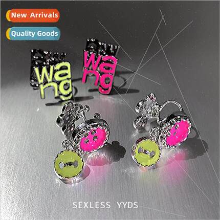 Cool girls yyds letter button ear bone clip whout ear hole f