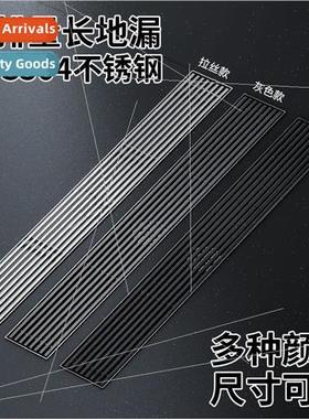 Floor drain 304 gunmetal gray large displacement bathroom sh