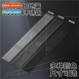 Floor drain 304 gunmetal gray large displacement bathroom sh