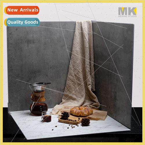 Ins double-sided texture photo backdrop PVC wood marble phot