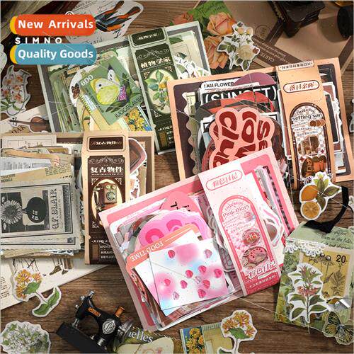 Big Be Material Pack Vintage Botanical Flower Handbook diy P