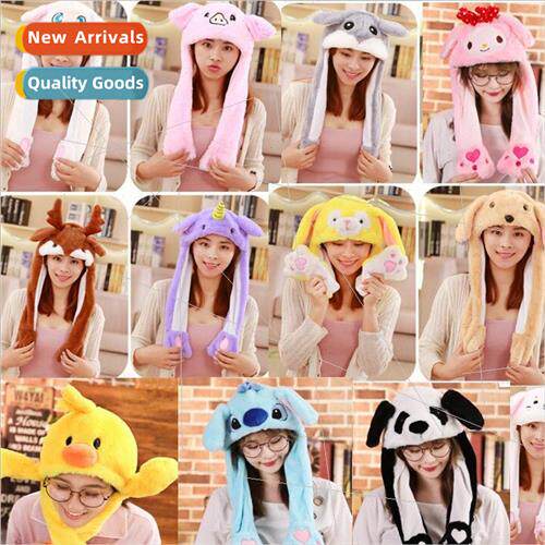 Hat rabb pinch ears will move airbag hat Korea Japan cartoon