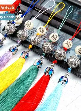 Fukumiya bell cell phone pendant ancient linden tassel key p