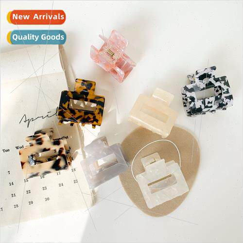 New acetic acid hair grab Maru Hair clip mermaid  small squa
