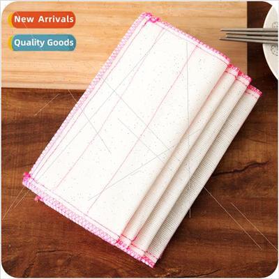 Home supplies cotton yarn dishcloth stain removal cleaning r