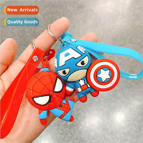 Spider-Man cute doll key chain silicone car couple key penda