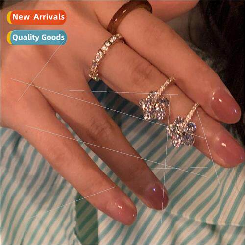 Zirconia earrings female hundred sense earrings new tide ear