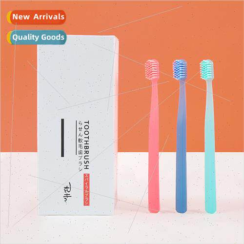 Spiral Bristle Toothbrush ngle Pack Candy Color Translucent