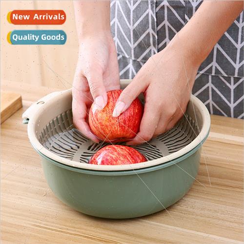 Kchen double frus vegetables plastic color clashing draining