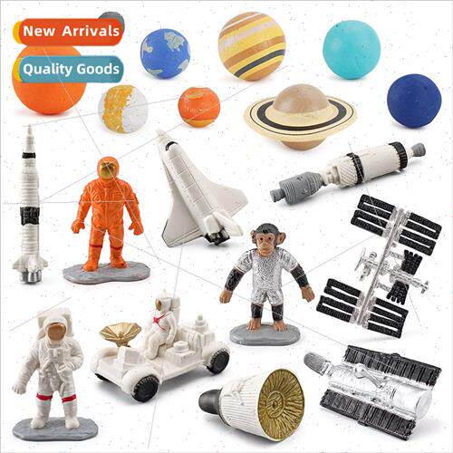 Space set astronauts space shuttle capsule lunar rover other