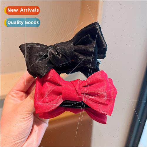 Double-sided bow bow head small grab clip female high ponyta