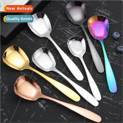 304 creative spoon flat bottom square spoon spoon spoon squa